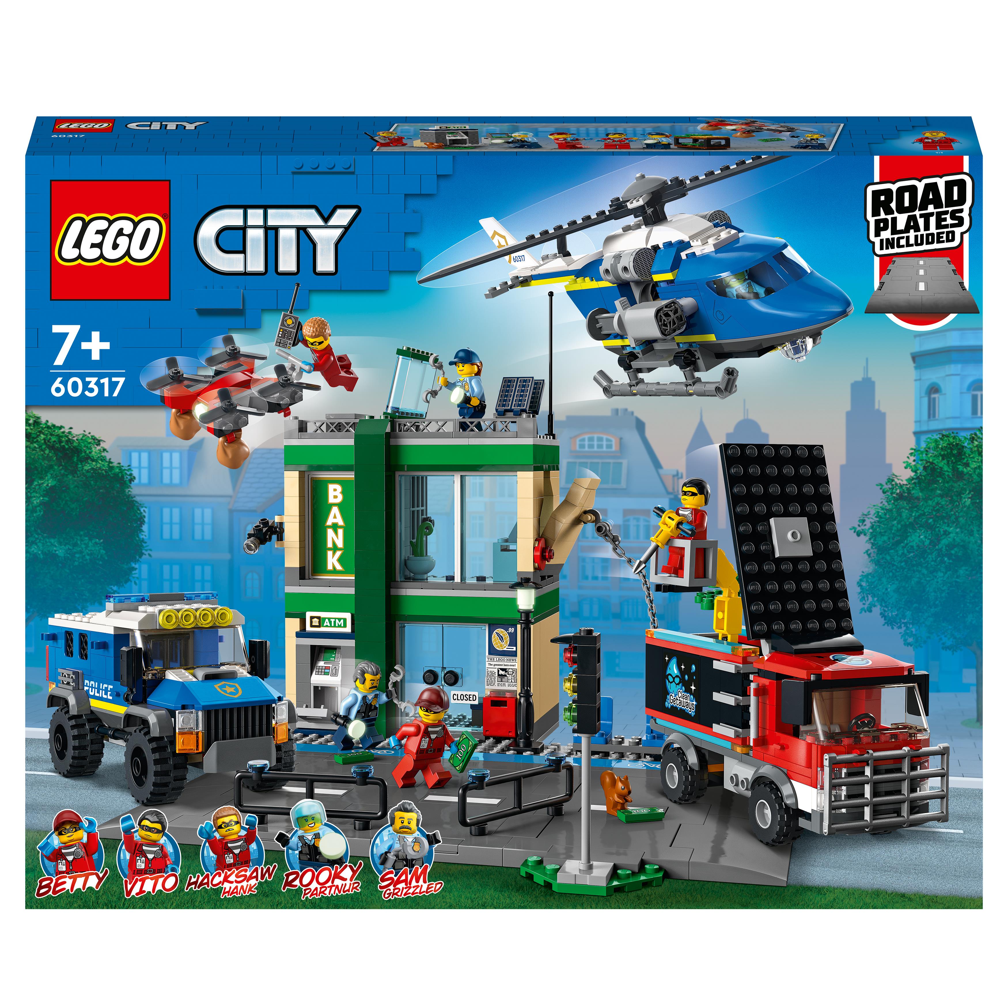 LEGO City Fire Vigili del Fuoco, Edificio con Fiamme, Camion dei Pompieri  Giocattolo, Giochi per Bambini di 7 Anni, 60321