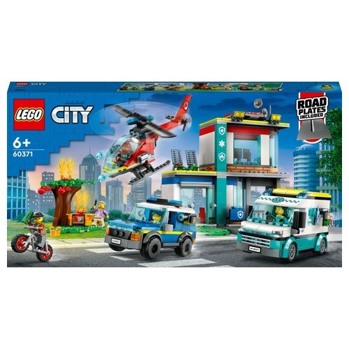 LEGO City Quartier Generale Veicoli d'Emergenza