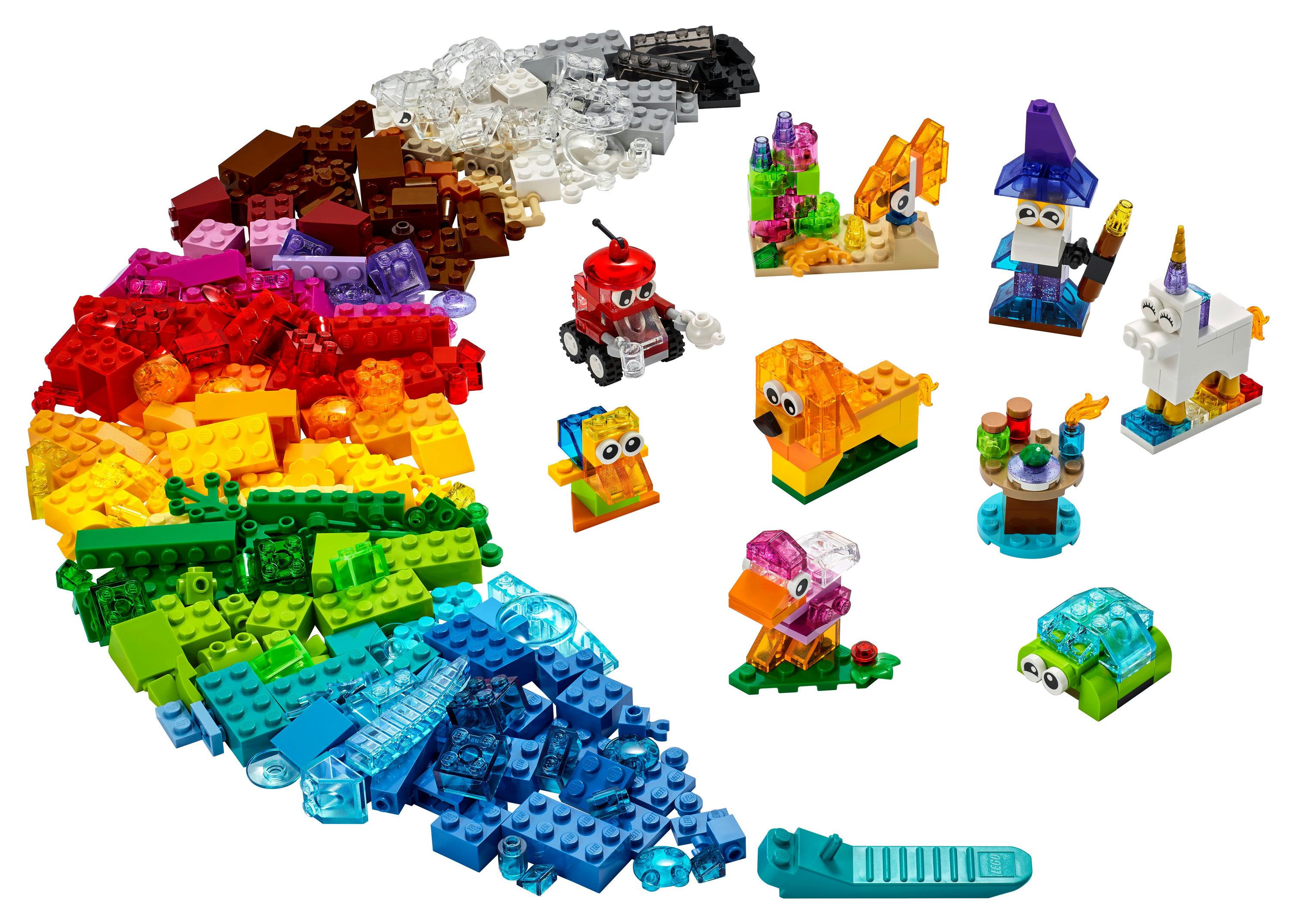 LEGO Classic Mattoncini Trasparenti