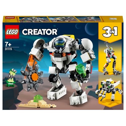 LEGO Creator 3 in 1 Mech per Estrazioni Spaziali Robot Spaziale e Vettore Cargo