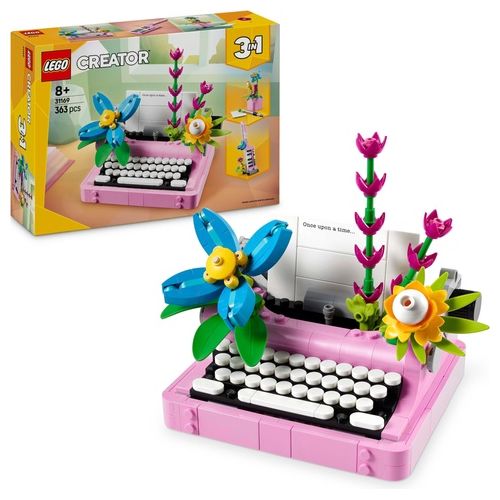 Creator 3 in 1 Macchina da Scrivere con Fiori Giocattolo
