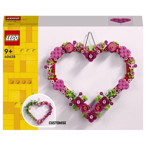 LEGO Creator 40638 Cuore Ornamento, Gioco da Costruire per Bambini 9+, Decorazione per Casa, Idea Regalo per Festa della Mamma