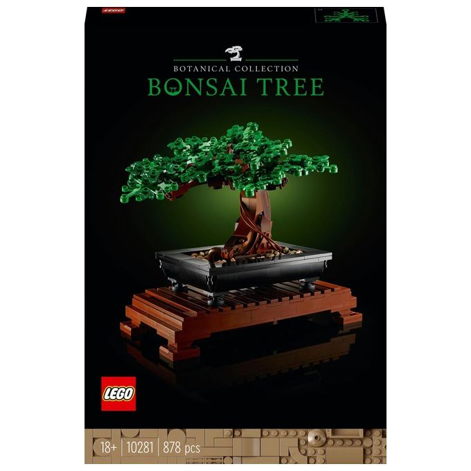 LEGO Icons 10281 Albero Bonsai, Piante Artificiali, Costruzione in Mattoncini, Decorazioni Casa, Hobby Creativi per Adulti
