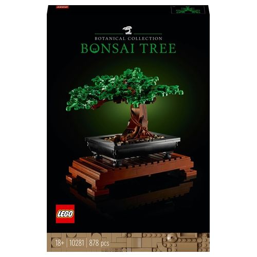 LEGO Icons 10281 Albero Bonsai, Piante Artificiali, Costruzione in Mattoncini, Decorazioni Casa, Hobby Creativi per Adulti