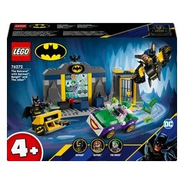 LEGO DC Batcaverna con Batman Batgirl e The Joker Giocattolo da Costruire con Action Figure dei Supereroi da Collezione Giochi Creativi per Bambini e Bambine da 4 Anni con Batwing e Macchina 76272
