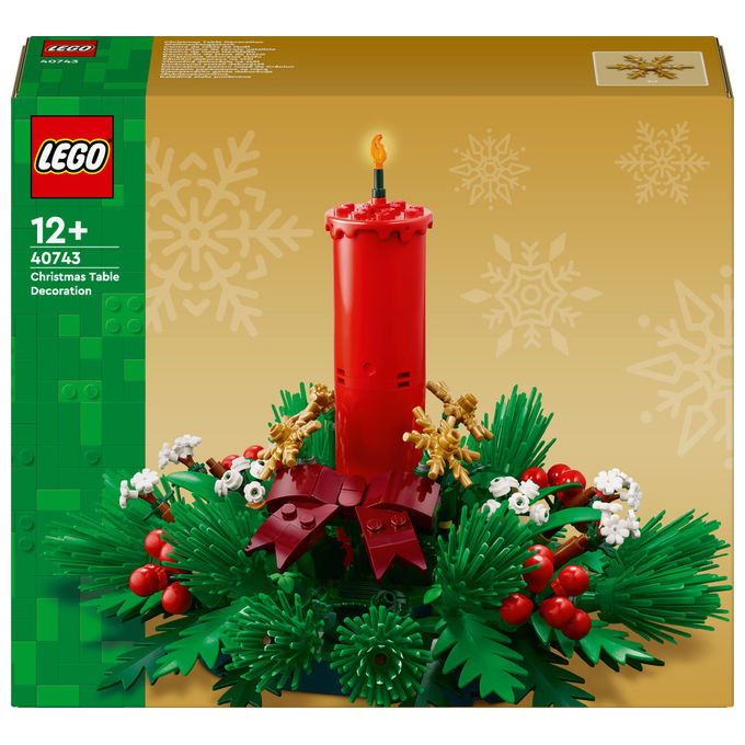 Lego Decorazione Tavolo Natalizia Set Costruzioni 433 Pezzi 40743