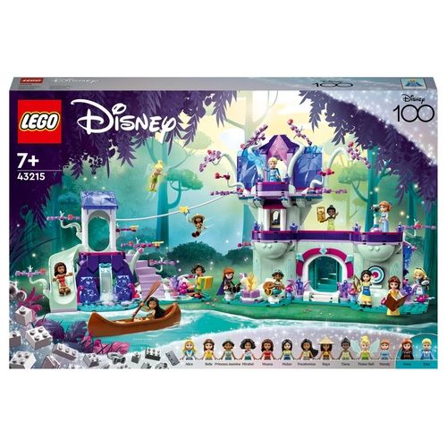 LEGO Disney La Casa sull'Albero Incantata con 13 Mini Bamboline come la Principessa Jasmine, Elsa e Anna