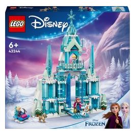 LEGO Disney Il Palazzo di Ghiaccio di Elsa Modellino da Costruire di Castello Giocattolo di Frozen con 4 Personaggi e 1 Renna Giochi di Fantasia per Bambine e Bambini da 6 Anni Idea Regalo 43244