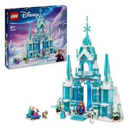 Disney Il Palazzo di Ghiaccio di Elsa Modellino da Costruire di Castello Giocattolo di Frozen con 4 Personaggi e 1 Renna Giochi di Fantasia per Bambine e Bambini da 6 Anni Idea Regalo 43244