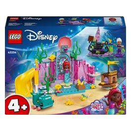 LEGO Disney La Caverna di Cristallo di Ariel Giocattolo da Costruire Giochi per Bambine e Bambini da 4 Anni con il Personaggio della Sirenetta Relitto di Nave e Tesoro Idea Regalo 43254