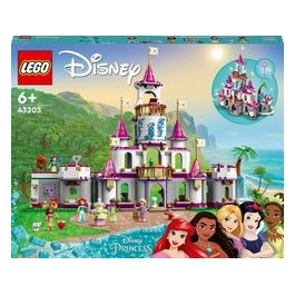 LEGO Disney Princess 43205 Il Grande Castello delle Avventure, Set con Mini Bamboline di Ariel, Moana, Rapunzel e Biancaneve