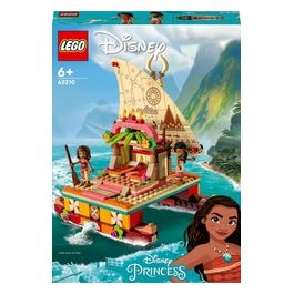 LEGO Disney Princess 43210 La Barca a Vela di Vaiana con Mini Bamboline e Delfino, Giocattolo Creativo per Bambine e Bambini 6+