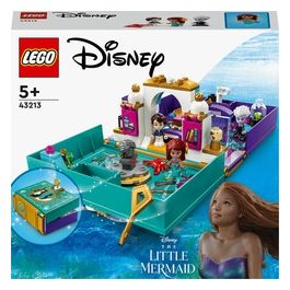 LEGO Disney Princess 43213 Libro delle Fiabe della Sirenetta con Micro Bamboline di Ariel, Principe Eric e Ursula, Film 2023