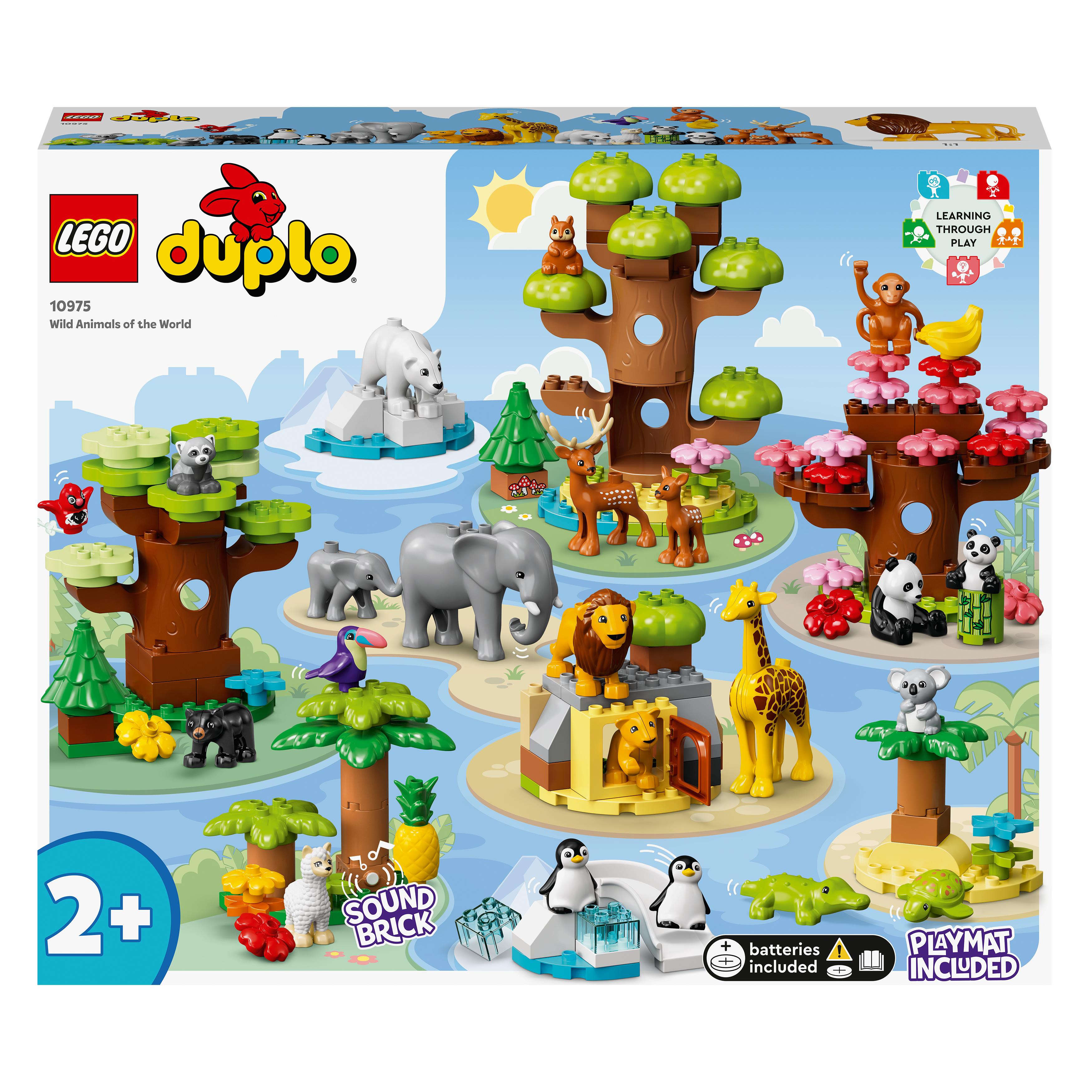 LEGO DUPLO 10971 Animali dell'Africa, Giochi Educativi per Bambini