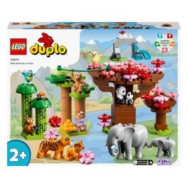 LEGO Duplo Animali dell'Asia Giochi Educativi per Bambini con 11 Figure di Animali e Mattoncino con Suoni Realistici