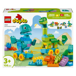 Duplo Dinosauri su Ruote 3 in 1, Set Costruzioni