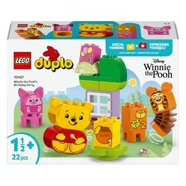 DUPLO | Disney Festa di Compleanno di Winnie the Pooh - Giocattolo Educativo con Personaggi con Doppio Volto e Casa sull'Albero Giochi Didattici per Bambini e Bambine da 18 Mesi in su - 10457