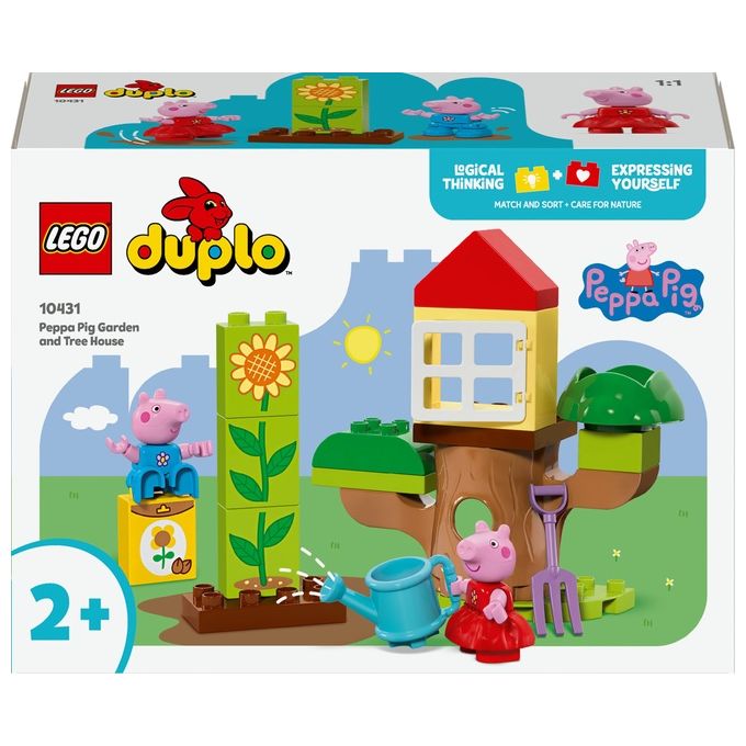 Image of LEGO DUPLO Il Giardino e la Casa sull'Albero di Peppa Pig Giochi Educativi per Bambine e Bambini da 2 Anni Playset Creativo con Personaggi e Accessori Giocattolo Idea Regalo di Compleanno 10431