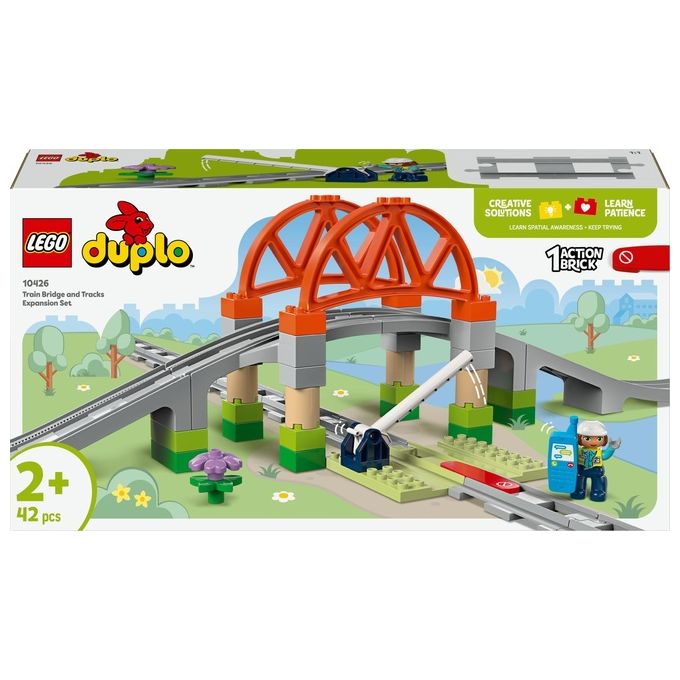Image of LEGO DUPLO Pack di Espansione Ponte e Binari Ferroviari