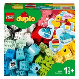 LEGO DUPLO 10909 Classic Scatola Cuore, Primi Mattoncini Colorati da Costruzione, Giochi Educativi e Creativi per Bambini
