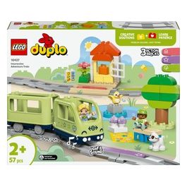DUPLO Treno d'Avventura Interattivo con Pista Stazione Ferroviaria e 3 Mattoncini Multifunzione