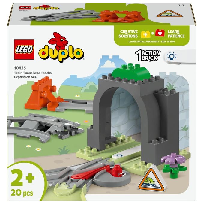 Image of LEGO Espansione Tunnel e Binari Ferroviari 10425 Duplo Town Set Costruzioni Interattivo per Bambini