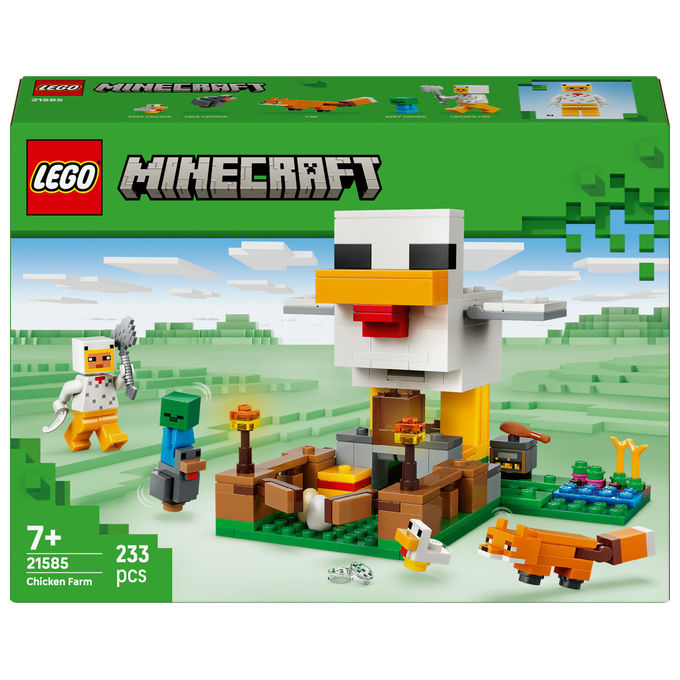 Lego Fattoria di Galline Minecraft Playset con Personaggi 21585