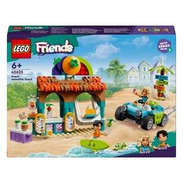 Friends Bancarella dei Frullati sulla Spiaggia Giochi Educativi per Bambine e Bambini da 6 Anni con 2 Mini Bamboline una Tartaruga un Buggy da Costruire e Cibo Giocattolo Idea Regalo 42625