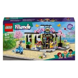 LEGO Friends Caffè di Heartlake City Giochi Didattici per Bambine e Bambini da 6 Anni Negozio Giocattolo da Costruire con 3 Mini Bamboline Cane Caffetteria e Pasticceria Idee Regalo 42618