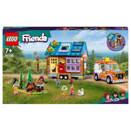 LEGO Friends 41735 Casetta Mobile, Roulotte con Macchina Giocattolo, Mini Bamboline Leo e Liann, Giochi per Bambini, Idea Regalo