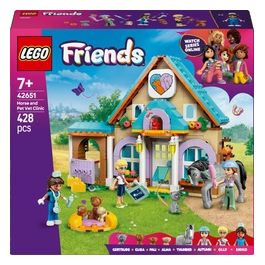 Friends Cavallo e Clinica Veterinaria Giochi Creativi per le Abilità Sociali e Cura degli Animali per Bambine da 7 Anni Giocattolo con Cani Gatti e Personaggi Idea Regalo di Compleanno 42651
