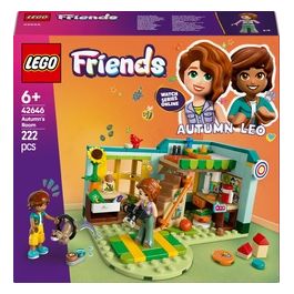 Friends La Camera di Autumn Giochi Creativi per lo Sviluppo delle Abilità Sociali delle Bambine da 6 Anni Amanti della Natura con Cameretta da Costruire Animali Giocattolo e 2 Personaggi 42646