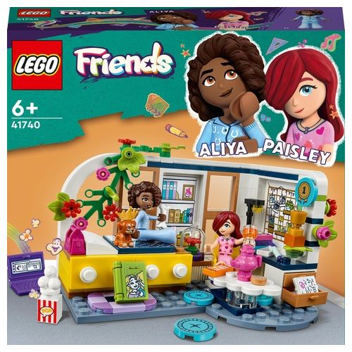 LEGO Friends 41740 La Cameretta di Aliya, Set Camera da Letto per Pigiama Party, Giochi per Bambini 6+, Piccola Idea Regalo
