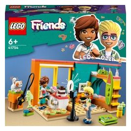 LEGO Friends 41754 La Cameretta di Leo, Set Camera da Letto a Tema Cucina e Video Making, Giochi per Bambini 6+ da Collezione