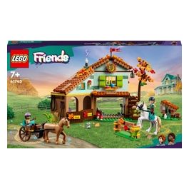 Friends 41745 La Scuderia di Autumn, 2 Cavalli Giocattolo, Carrozza e Accessori, Fattoria con Animali, Regalo per Bambini