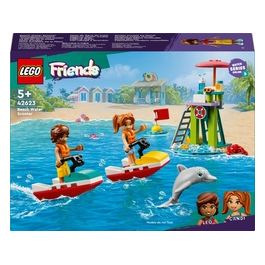 LEGO Friends Moto d'Acqua Giochi di Ruolo per Bambine e Bambini da 5 Anni con 2 Mini Bamboline e Delfino Giocattoli da Bagnino sulla Spiaggia di Heartlake City da Costruire Idee Regalo 42623