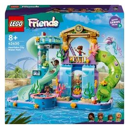 42630 Friends Parco Acquatico di Heartlake City Giochi Creativi per Bambine e Bambini da 8 Anni in su da Costruire con Scivoli per l'Acqua 4 Personaggi e Accessori Idee Regalo di Compleanno