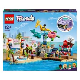 Friends 41737 Parco dei Divertimenti Marino, Luna Park con Elementi Technic, Giostra con Animali, Giochi per Bambini 12+