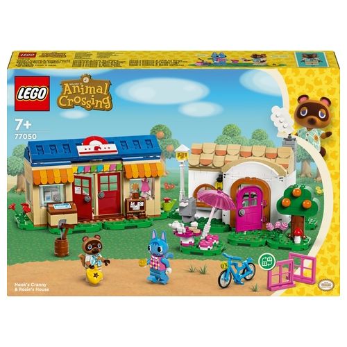 LEGO Animal Crossing 77050 Bottega di Nook e casa di Grinfia, Giochi Creativi per Bambini 7+ con Negozio e Casa Giocattolo