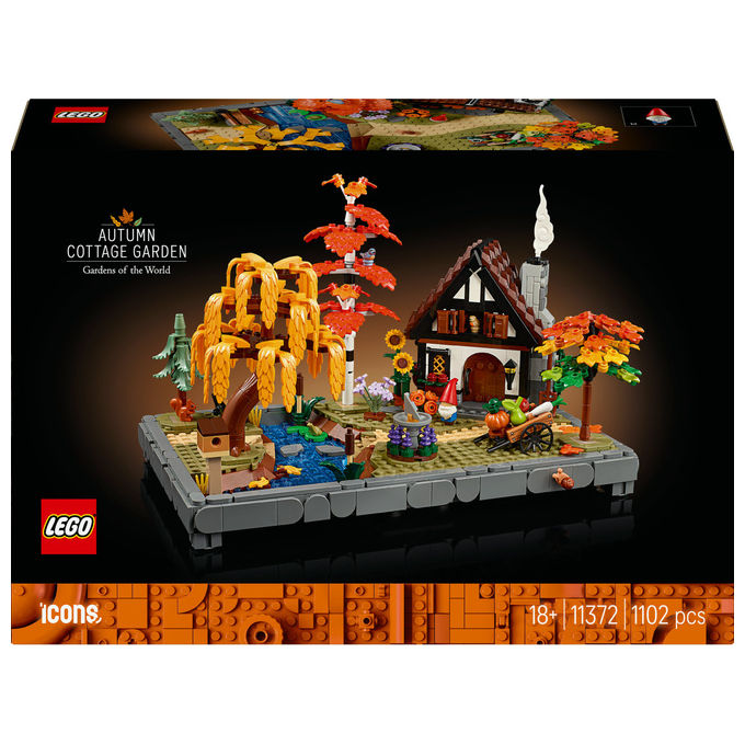 Lego Giardino Autunnale del Cottage Icons Set Costruzioni 1102 Pezzi 11372