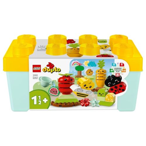 LEGO DUPLO 10984 My First Giardino Biologico, Giochi Educativi Impilabili per Neonati e Bambini da 1,5 anni in su