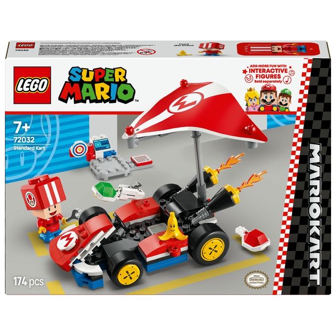 LEGO Gioco Mario Kart Standard Set 72032 Super Mario Interattivo e Divertente per Costruire Corse Entusiasmanti