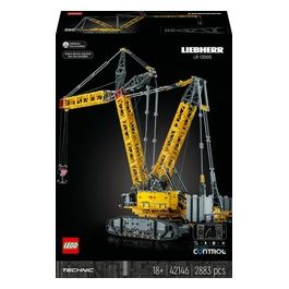 LEGO Technic 42146 Gru Cingolata Liebherr LR 13000, Veicolo da Cantiere Telecomandato con App Control+, Modellismo per Adulti