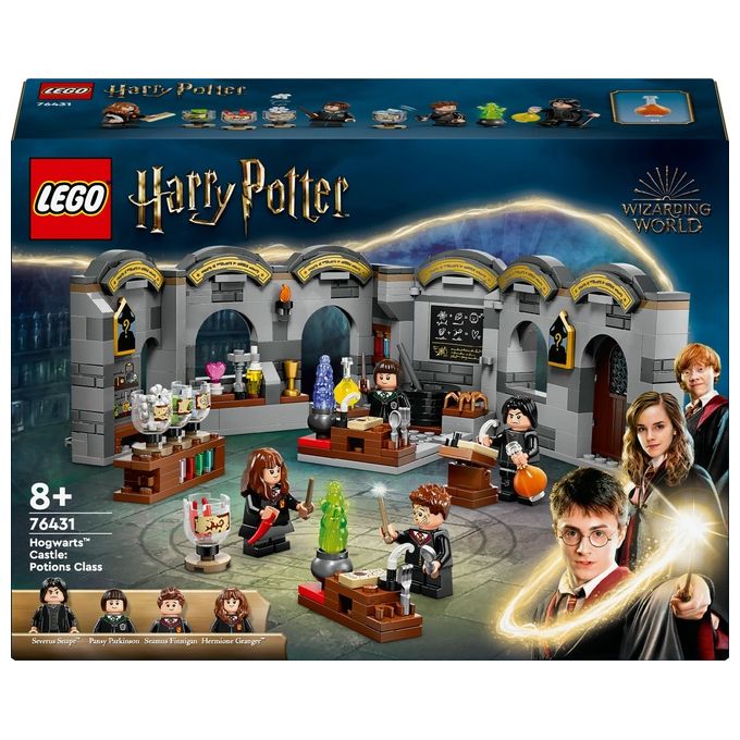 LEGO Harry Potter Castello di Hogwarts: Lezione di Pozioni Aula Giocattolo da Costruire per Corso di Magia Giochi per Bambini e Bambine da 8 Anni con 4 Minifigure Idea Regalo da Collezione 76431