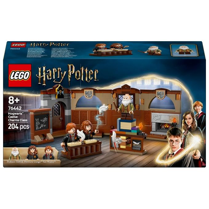 LEGO Harry Potter Castello di Hogwarts: Lezione di Incantesimi con 3 Minifigure da Collezione tra cui Hermione Granger e Ron Weasley con Funzione di levitazione Giochi per Bambini e Bambini da 8 Anni