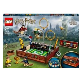 LEGO Harry Potter 76416 Baule del Quidditch, Gioca a 3 Diverse Sfide Fino a Due Giocatori, con Minifigure di Draco Malfoy