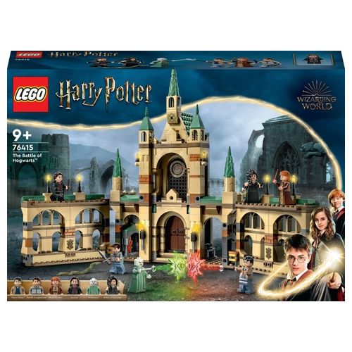 LEGO Harry Potter 76415 La battaglia di Hogwarts, Castello Giocattolo con Minifigure di Bellatrix Lestrange e Voldemort