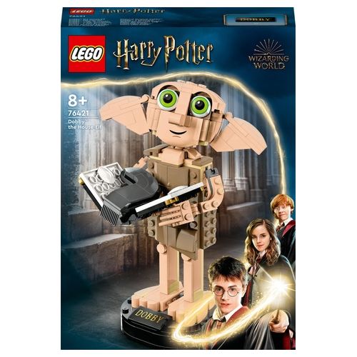 LEGO Harry Potter 76421 Dobby l'Elfo Domestico, Modello Snodabile di Personaggio Iconico, Gioco da Collezione, Regalo 8+ Anni