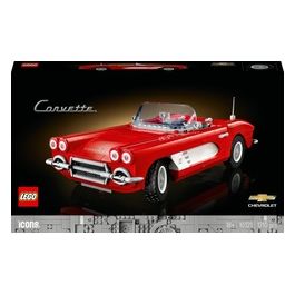 LEGO Icons 10321 Corvette Kit di Modellismo da Costruire Adulti, Iconico Modellino di Auto, Regalo da Collezione Uomo o Donna