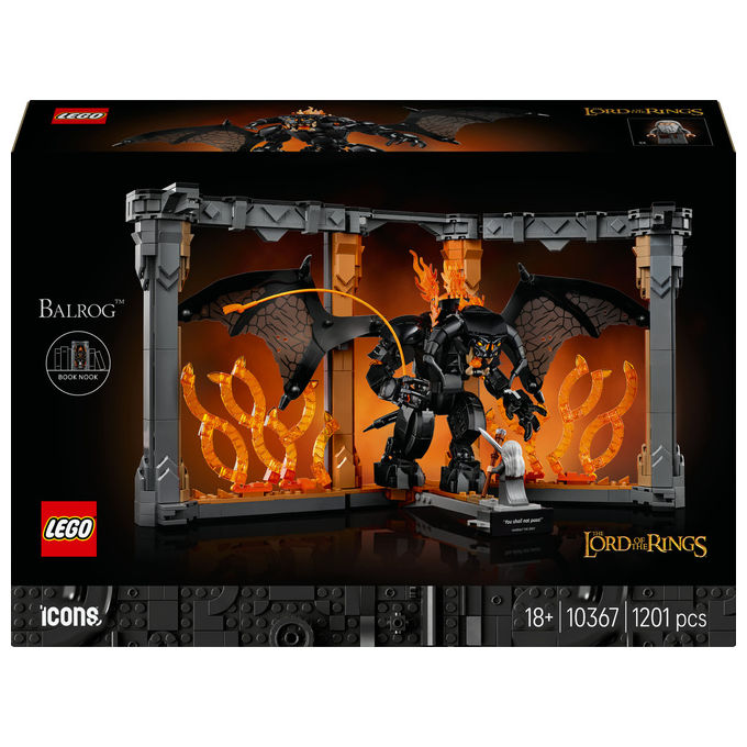 LEGO Icons Il Signore degli Anelli Book Nook del Balrog